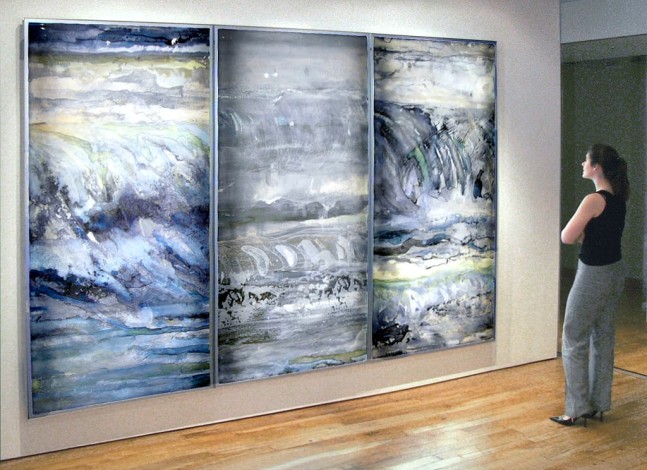 Lenticular H2O,&amp;nbsp;2005-2006

Lighted lenticular panels with archival ink

84 1/2 x 42 1/2 in. (214.6 x 108 cm) each

SOL-0064-C