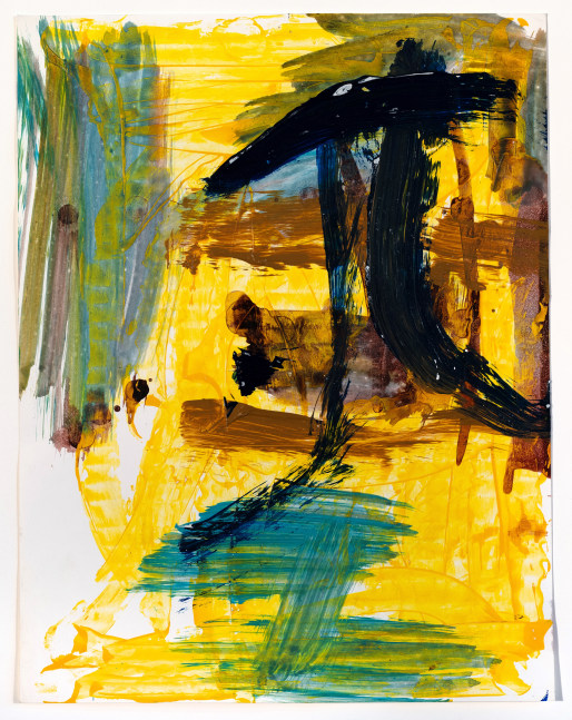 Untitled,&amp;nbsp;2001
Mixed media on paper
Paper: 11 x 8.5 inches
Frame: 16 x 13.13 inches
Courtesy The Louise Fishman Estate&amp;nbsp;
Private Collection