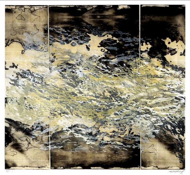 Atmospheres in Gold III, 2009&amp;nbsp;
Monoprint, silkscreen, solar etching
20 1/2 x 22 1/2 in. (52.07 x 57.15 cm)
AP edition of 10
SOL-0078-C