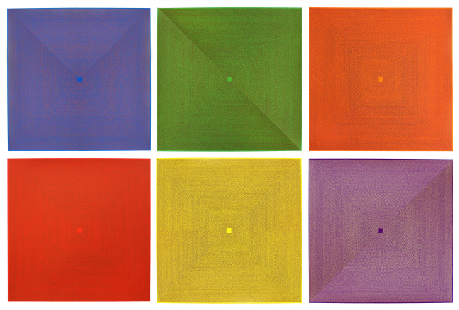 6 Squares Series, 2009
Set of 6 silkscreen prints
Each: 24 x 24 in. (61 x 61 cm)
Edition of 30
Brow-1162-C