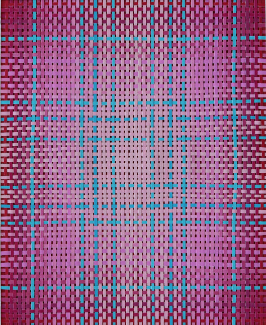 Meditation: Pink, 2018
Woven painted paper
Paper: 4 3/4 x 3 7/8 in. (12.1 x 9.8 cm)
Frame: 14 x 10 3/4 in. (35.6 x 27.3 cm)
Park-1003-C