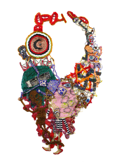 Palestine / Israel, 2025
Glass beads, thread 
17 x 10.75 in. (43.2 x 27.3 cm)
Scot-1446-C