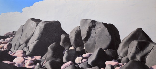 no ruined stones, 2020&amp;nbsp;
Oil on Dibond panel
9.75 x 22 in. (24.8 x 55.9 cm)
Hoov-1115-OS