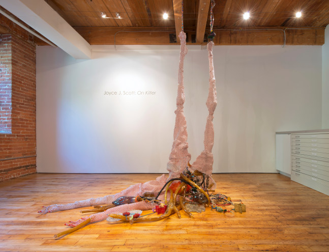 Installation of&amp;nbsp;Joyce J. Scott: On Kilter at Goya Contemporary, Baltimore, MD.