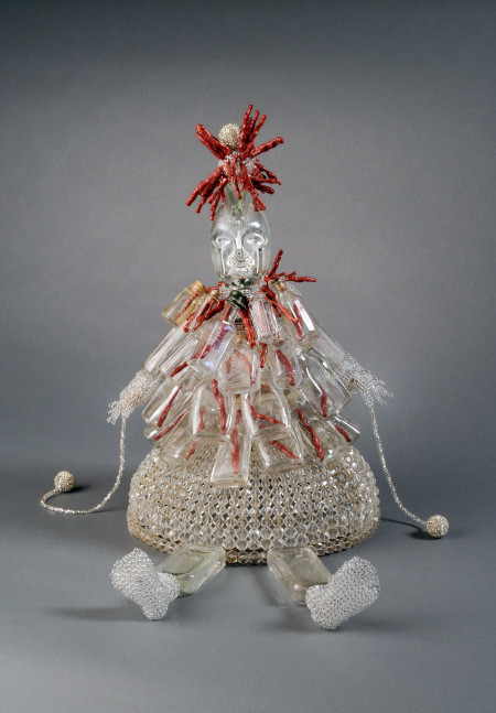 Joyce J. Scott

Inkisi: St. John the Conqueror,&amp;nbsp;2009

Glass, glass bottles, coral, beads, mixed media

18 x 15 x 14 in. (45.7 x 38.1 x 35.6 cm)