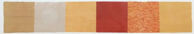 Savasan 16, 2006 
23 color screen print
12 x 72 in. (30.48 x 182.88 cm)
Edition of 30
Shap-0014-C