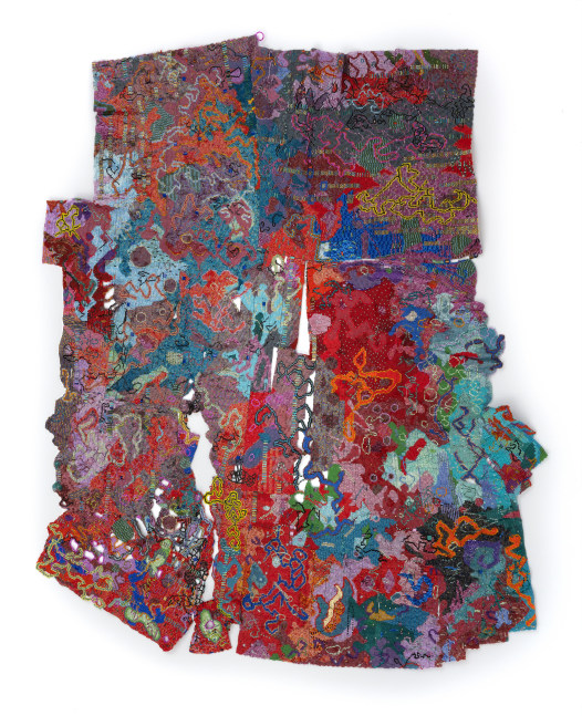 Joyce J. Scott
Japanese Silk, 2024-2025
Japanese beads, thread, fishing wire
40.75 x 29 in. (103.5 x 73.7 cm)
Scot-1431-C