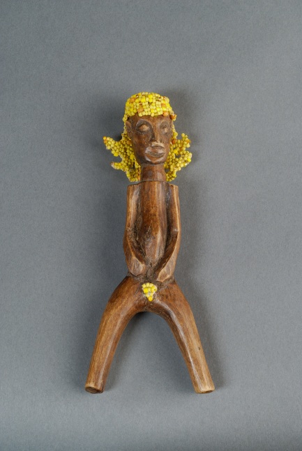 Black Blonde I,&amp;nbsp;2010

African wooden sculpture, glass beads, thread

6 1/4 x 1 1/2 x 2 1/2 in. (15.9 x 3.8 x 6.3 cm)

Private collection