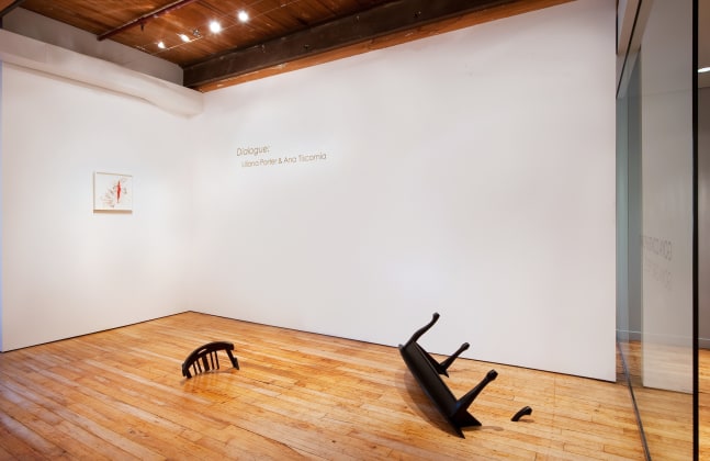 Installation of Dialogue: Liliana Porter and Ana Tiscornia at Goya Contemporary, Baltimore. MD.