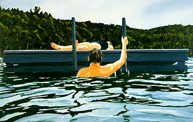 Richard Bosman
Raft, 2002
Oil on canvas
54 x 84 in. (137.2 x 213.4 cm)
Bos-0002-O