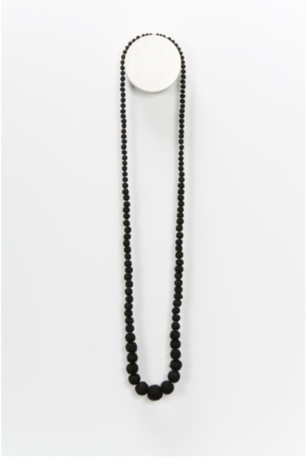 Sonya Clark

Hair Necklace 6&amp;nbsp;(Graduate Pearl),&amp;nbsp;2012

Human hair, copper

25 x 6 in. (63.5&amp;nbsp;x 15.2 cm)

Clar-1004-C-OS