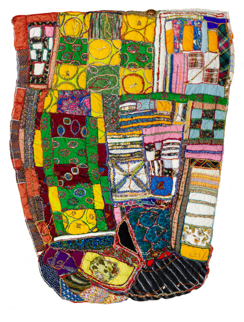 Save the Babies, 1992 
Fabric, thread, mixed media
78 x 59 in. (198.1 x 149.9 cm)
Private Collection
© The Estate of Elizabeth Talford Scott at Goya Contemporary Gallery