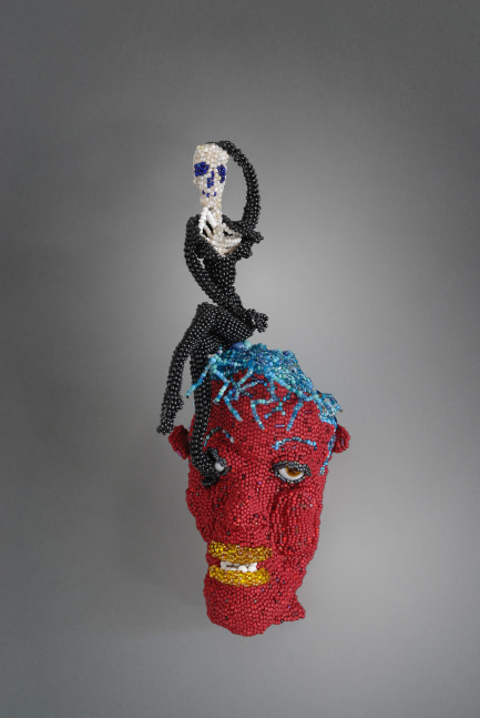 From the Day After Rape Series: Suicide,&amp;nbsp;2010

Peyote stitched glass beads, glass jar, thread

9 1/8 x 3 1/4 x 2 3/4 in. (23.2 x 8.3 x 7 cm)

Private collection