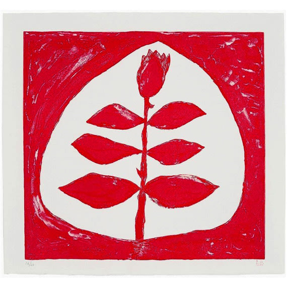 Rose, 2002&amp;nbsp;
Lithograph on Fabriano paper
12 x 12 1/2 in. (30.48 x 31.75 cm)
Edition 18 od 20
Private Collector&amp;nbsp;