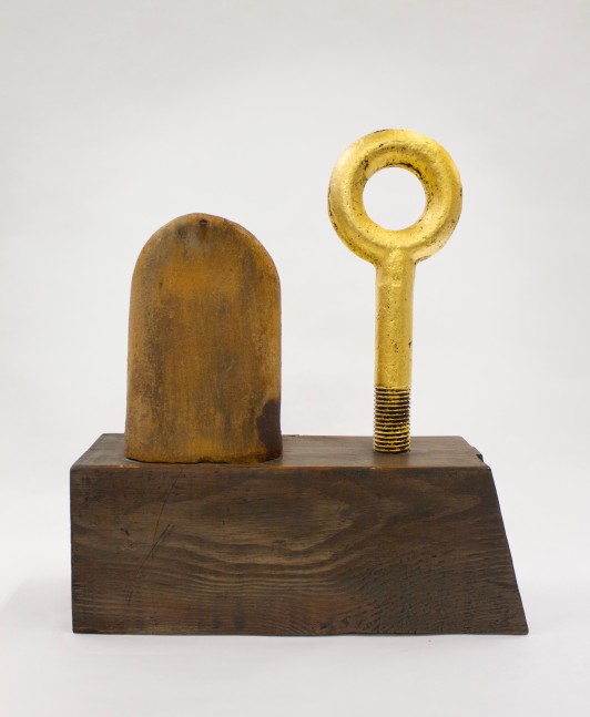 Am-n-Ra, 1974
Steel, gold leaf, wood base
15.75 x 14 x 5.25 in. (40 x 35.6 x 13.3 cm0
ROT-1124-C