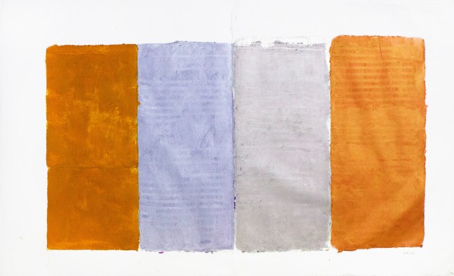 Untitled (Orange, Silver, Red),&amp;nbsp;2014

Oil on paper

Paper: 25 3/4 x 43 1/4 in. (65.4 x 109.9 cm)

Frame: 27 3/4 x 45 1/2 in. (70.5 x 115.6 cm)

Sist-1008-O