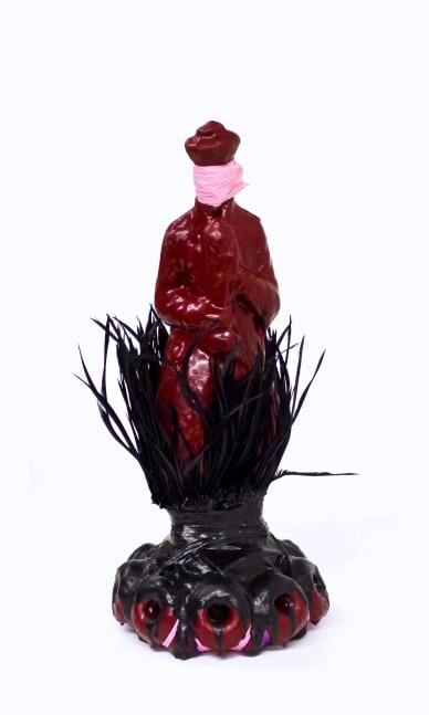 Untitled (Red Latex Figurine), 2010
Plaster, latex, polyurethane, wood, copper, feathers
19 x 7 1/2 x 7 1/2 in. (41.3 x 19.1 x 19.1 cm)
Big-0068-C