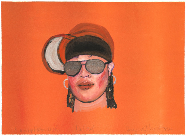 Hip Hop Saints and Fallen Angels: Da Brat, 2014
Monotype
Print: 14 3/4 x 20 1/4 in. (37.5 x 51.4 cm)
Frame: 19 3/4 x 25 in. (50.2 x 63.5 cm)
Published by Goya Contemporary / Goya-Girl Press
Scot-1049-C