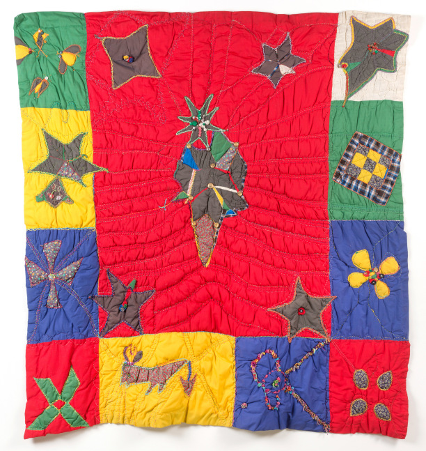 Joyce&amp;#39;s Quilt, 1983&amp;nbsp;
Fabric, thread, buttons
67 x 66 1/2 in. (170.2 x 168.9 cm)
TScot-1005-C-OS
&amp;copy; The Estate of Elizabeth Talford Scott at Goya Contemporary Gallery