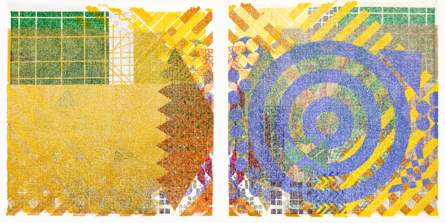 Sea City, 1978
Two sided relief embossed silkscreen on Japanese paper
25 x 24.5 in. (63.5 x 62.2 cm)
Edition 21/21