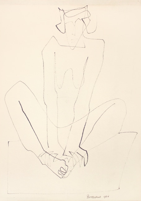 Seated Figure, 1954
Ink on paper
12 x 8.75 in. (30.5 x 23.9 cm)
ROT-1079-C