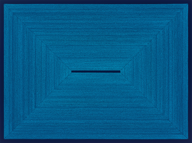 Light Blue Rectangle on Dark Blue, 2014

Enamel on panel

30 x 40 in. (76.2 x 101.6 cm)

Brow-1049-C