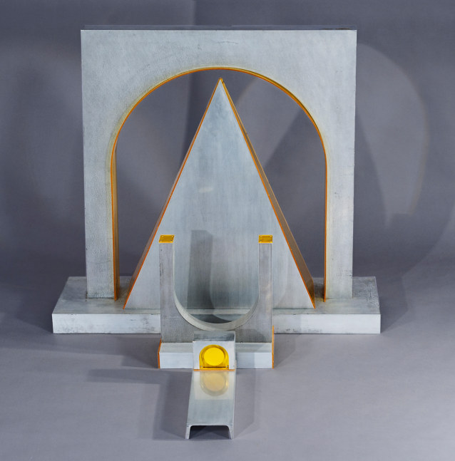 Shrine 4 Part Invention, 1969-70
Aluminum, Plexiglas&amp;nbsp;
31.5 x 33 x 18.13 in. (80 x 83.8 x 46 cm)
ROT-1028-OS