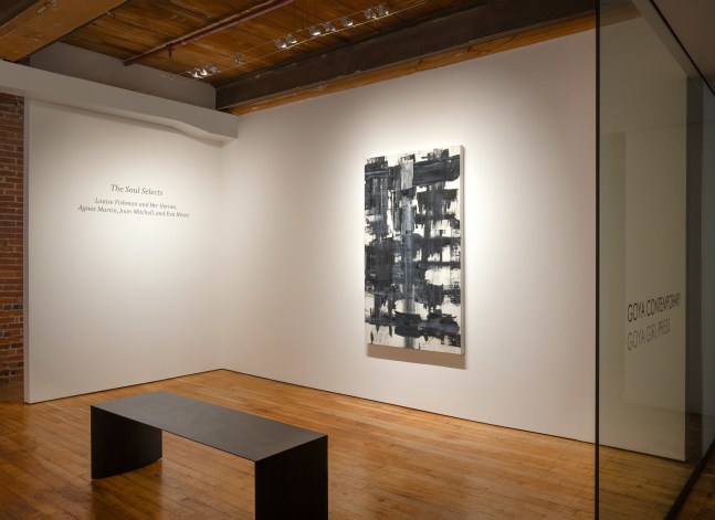 Installation of&amp;nbsp;The Soul Selects: Louise Fishman and Her Heroes, Agnes Martin, Joan Mitchell,
and Eva Hesse&amp;nbsp;at Goya Contemporary Gallery, Baltimore, MD.