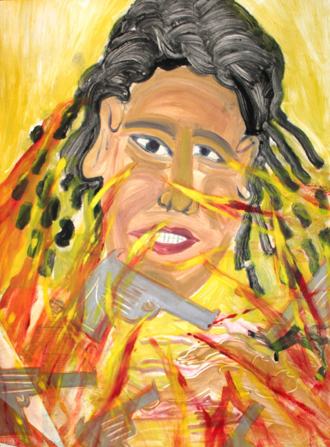 Another Dead Sista, Tourched, 1999
Monoprint with unique hand painting
39 1/2 x 29 1/2 in. (100.3 x 74.9 cm)
Published & printed by Goya Contemporary / Goya-Girl Press
SCO-0089-CO