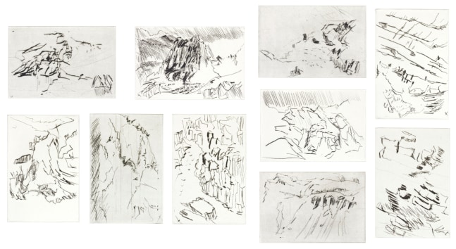 Per Kirkeby
ISUA,&amp;nbsp;2004
Drypoint, series of 10
Each print: 15.62 x 10.62 in. (39.7 x 27 cm)
Edition 5 of 14
Kirk-1008-O