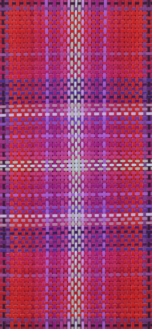 Claire Campbell Park
Meditation: Exuberance, 2023
Woven painted paper
Paper: 7.94 x 3.75 in. (20.2 x 8.3 cm)
Frame: 14.63 x 9.5 in. (37.16 x&amp;nbsp;24.13 cm)
Park-1035-C