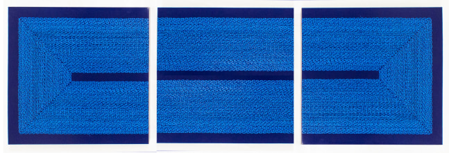 Blue Rectangle on Blue, 2013&amp;nbsp;
Enamel on panel
10 x 30 in. (25.4 x 76.2 cm)
Brow-1134-C