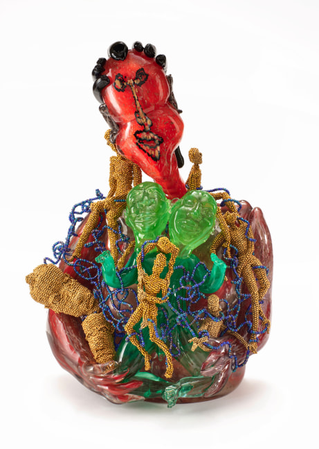 Twins, 2014/2023
Hand-blown Murano glass, glass beads, wire, thread
23 x 16 x 13 inches
Scot-1080-C