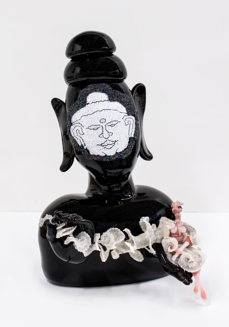 Buddha (Wind), 2013
Hand-blown Murano glass processes with beads, wire, thread
20 1/2 x 12 1/2 x 13 in. (52.1 x 31.8 x 33 cm)
Scot-1033-C