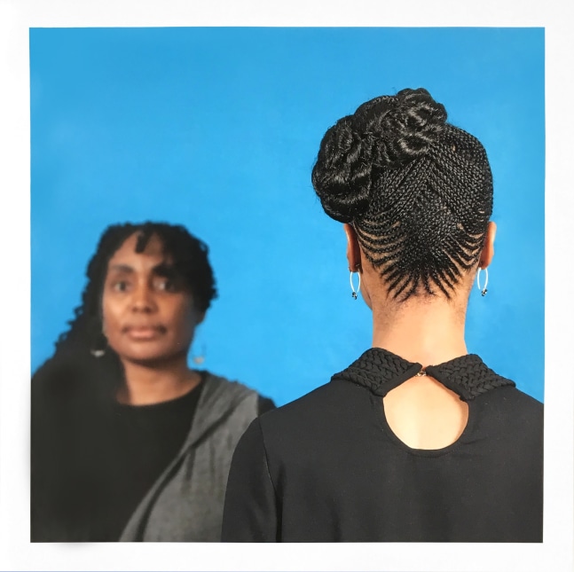 Hair Craft Project with Dionne, 2014
Pigment print on archival paper
29 x 29 in. (73.7 x 73.7 cm)
Edition of 10
Clar-1019-C