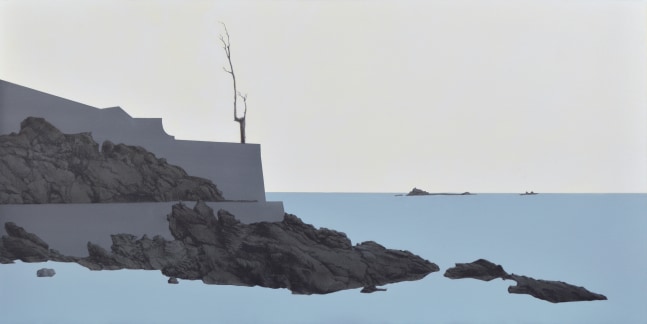 Untitled (Dinard), 2019&amp;nbsp;
Oil and graphite on Dibond
12 x 24 in. (30.5 x 61 cm)
Hoov-1050-C