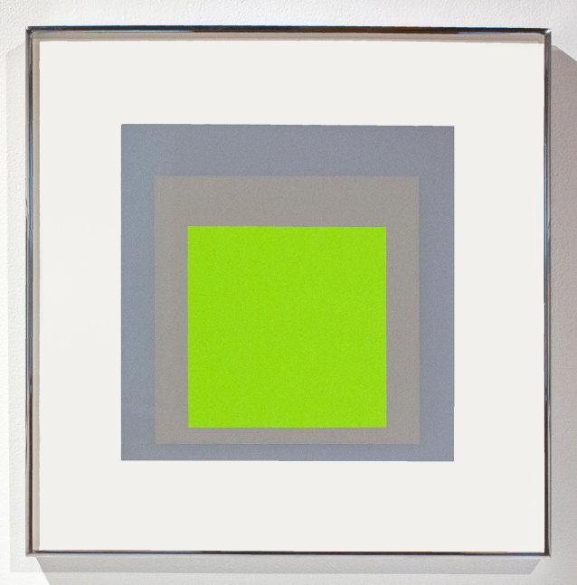 Josef Albers
ADV,&amp;nbsp;1969
Screenprint on German etching paper
21 3/8 x 21 3/8 in. (54.6 x 54.6 cm)
Edition 110 of 125
SOLD
Private Collection