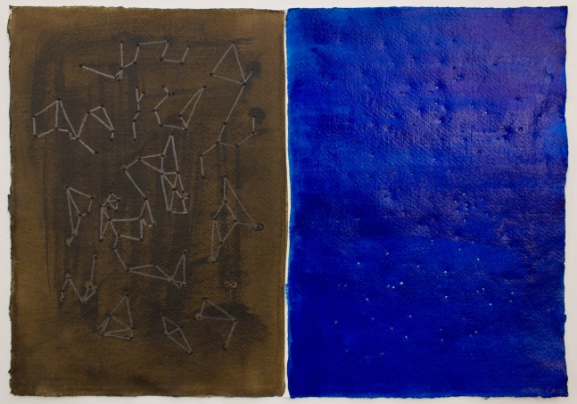 Our Constellations Ourselves, 2022
Mixed media, graphite, and hand puncturing on paper
11 x 15 in. (27.9 x 38.1 cm)
Clar-1068-C