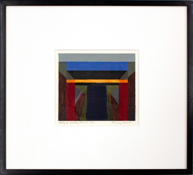 Study for Painting No. 3 (1), 2001
Marker and colored pencil on paper
18.81 x 20.81 in. (47.8 x 52.9 cm)
Sani-1015-C