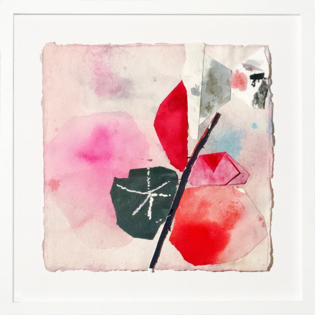 Flowers #8,&amp;nbsp;2014&amp;nbsp;
Watercolor and collage on paper
Paper: 12 x 12 in. (30.5 x 30.5 cm)
Frame: 16 x 16 in. (40.6 x 40.6 cm)
Egbe-1023-C