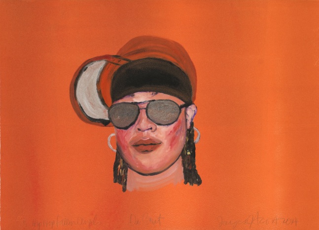 Hip Hop Saints and Fallen Angels: Da Brat, 2014
Monotype
Print: 14 3/4 x 20 1/4 in. (37.5 x 51.4 cm)
Frame: 19 3/4 x 25 in. (50.2 x 63.5 cm)
Published by Goya Contemporary / Goya-Girl Press
Scot-1049-C