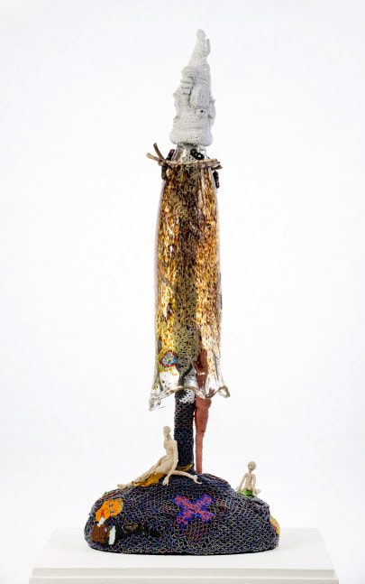 If Life Were A Tree, 2003
Blown and kiln fired glass, beads, thread, mixed media
42 3/4 x 10 1/2 x 16 in. (108.6 x 26.7 x 40.6 cm)
Private collection