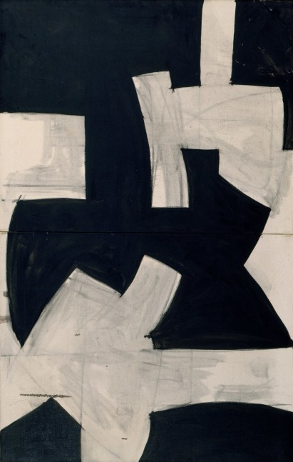 Tony Smith, Untitled, 1962, oil on canvas, 44 x 28 inches, Bennington College, Vermont.