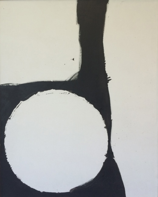 Tony Smith, Untitled, 1959, oil on canvas, 30 x 34 inches, Bennington College, Vermont.