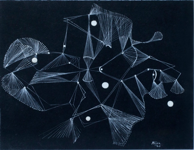 Alice Rahon

Untitled, from the series Crystals in Space, 1943

Gouache on paper

6 3/8 x 9 3/4 in (16.2 x 24.7 cm)