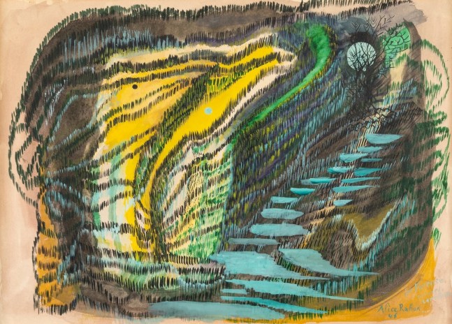 Alice Rahon

Untitled, 1946

Gouache on paper

10 3/16 x 14 1/2 in (25.9 x 36.8 cm)