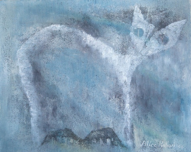 Alice Rahon

La llorona (The Weeping Woman), 1956

Oil and sand on canvas

13 x 16 1/4 in (33 x 41.3 cm)