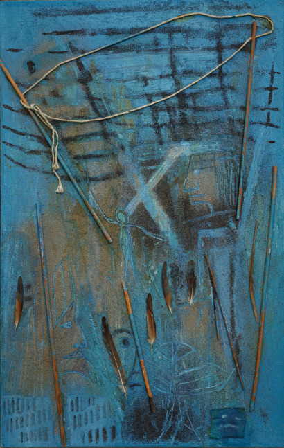 Alice Rahon

A Flower for Angela (A Tribute to Angela Davis),&amp;nbsp;c. 1975

Mixed media on canvas

21 5/8 x 13 3/4 in (54.9 x 34.9 cm)