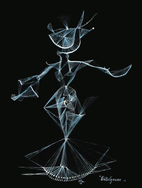 Alice Rahon

B&amp;eacute;telgeuse (Betlegeuse), 1946

Ink on cardboard

12 3/5 x 9 4/5 in (32 x 25 cm)