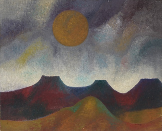 Alice Rahon

Luna de octubre (October Moon), 1948

Oil on canvas

32 x 39 5/16 in (81.3 x 99.8 cm)